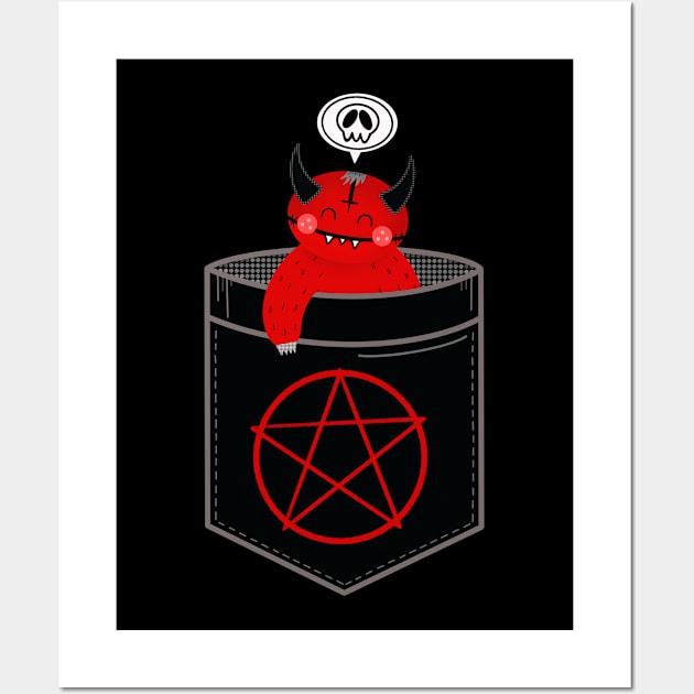 Satan In My Pocket Wall Art by KirstyFinnigan